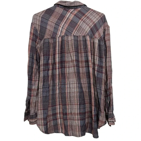Urban Outfittera BDG women’s Melanie tie front button down shirt. Size large - Picture 3 of 5